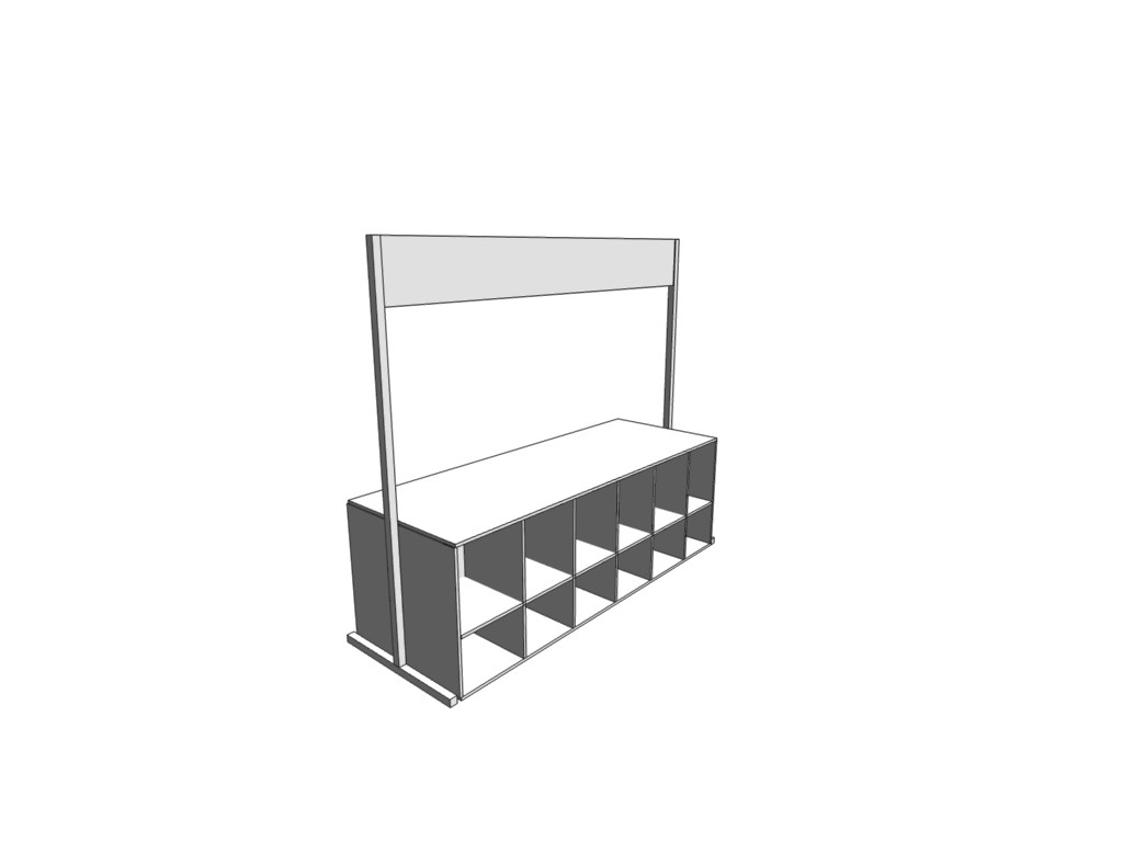 картинка Вешалка гардеробная напольная на 20 крючков от магазина Одежда+